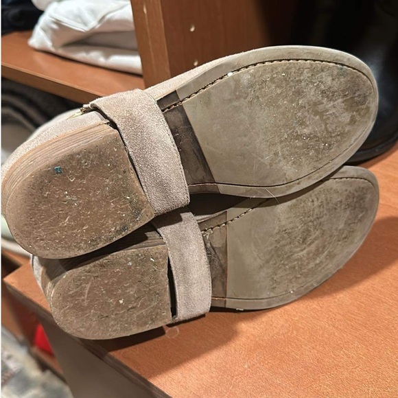 🌙 CHRISTIAN DIOR TAUPE SUEDE MOTO BOOTS 🌙 - Picture 6 of 6